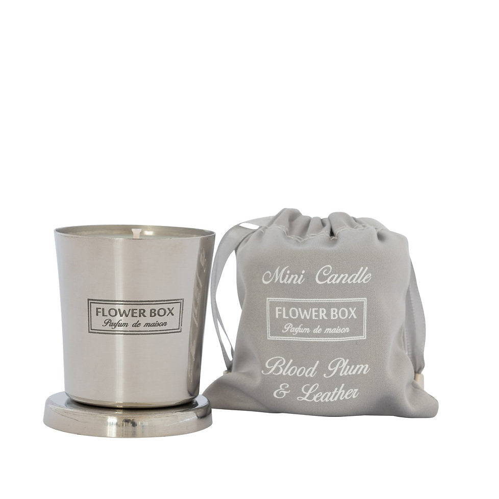 Mini Candle - Blood Plum & Leather (80g)