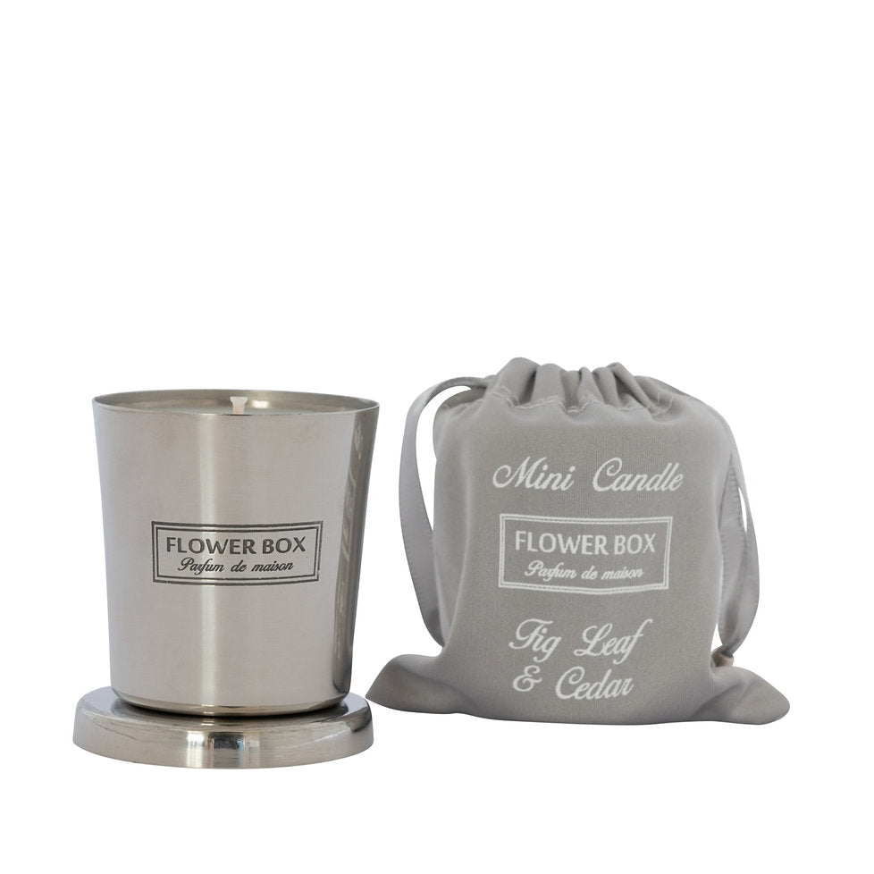 Mini Candle - Fig Leaf & Cedar (80g)