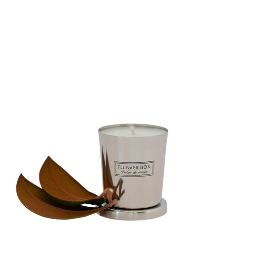 Mini Candle - Magnolia & Green Leaves (80g)
