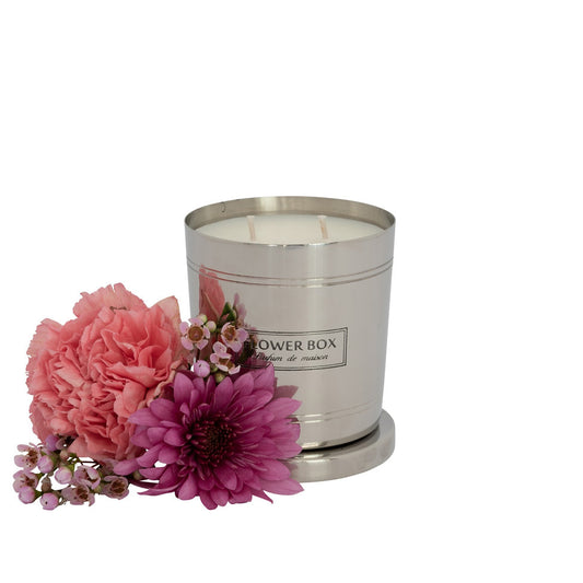 Standard Candle - Pink Flowers (290g)