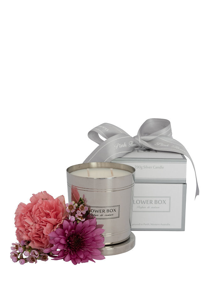 Standard Candle - Pink Flowers (290g)